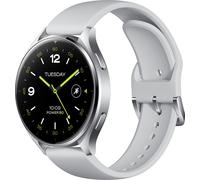 Xiaomi Watch 2 (32GB) étui argenté avec bracelet TPU gris