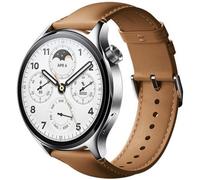 Xiaomi Watch S1 Pro Reloj Smartwatch Plata con Correa de Cuero Marrón