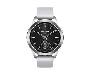XIAOMI Watch S3 Montre connectée, Corps Ultra-léger de la Montre, Recharge Rapide en 5 Minutes, 2 Jours complets d'autonomie, Contrôle gestuel, Détection avancée de la santé, Silver