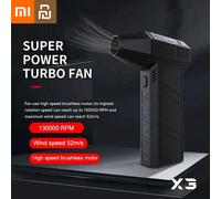 Xiaomi YOUPIN nouveau X3 ventilateur violent Mini Turbo Jet ventilateur moteur sans brosse portable 130000 tr/min vitesse du vent 52 m/s ventilateur multifonctionnel Violent fan