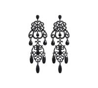 XIAOMOJEW Boucles d'oreilles de mariage en strass pour mariée, fleur, feuille, demoiselles d'honneur, boucles d'oreilles pendantes en cristal, bijoux de bal, one, Acier allié, Pas de gemme