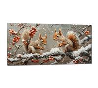 Xiaonu Diamond Painting Adulte Grand Format 50x100cm Animal Peinture Diamant Écureuil Broderie Diamant Kit Complet 5D DIY Diamond-Painting Enfant Loisirs Créatifs Point de Croix Murale Décoration