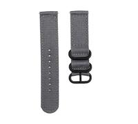 xiaopang 1 pièces 18mm 20mm 22mm Bracelet en Nylon for Vivoactive 6 5 4 4s Montre Venu 3 2 2s 3s SQ Forerunner 970 165(Canvas-Grey,18mm)