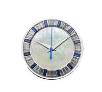 xiaopang 1 pièces 28.5mm Coque Montre Montres Visages Accessoires modifiés(Blue with Hands)