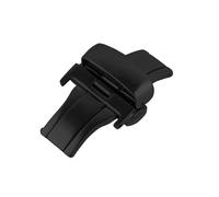 xiaopang Boucle de Montre Pliable à Double Bouton Poussoir en Acier Inoxydable, 1 pièce, 12 14 16 18 20 22mm, Style Fente(Black,22mm)