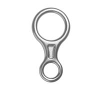 xiaopang Descendeur d'escalade 35KN, 1 pièce, Figure 8 Mots, Anneau de Corde, équipement de Dispositif à Huit Engrenages de Descente(Silver)