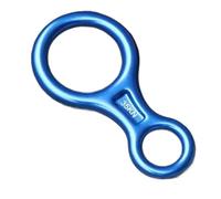 xiaopang Descendeur d'escalade 35KN, 1 pièce, Figure 8 Mots, Anneau de Corde, équipement de Dispositif à Huit Engrenages de Descente(Blue)