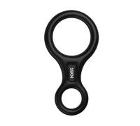 xiaopang Descendeur d'escalade 35KN, 1 pièce, Figure 8 Mots, Anneau de Corde, équipement de Dispositif à Huit Engrenages de Descente(Black)