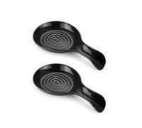 xiaopang Étagères de rangement en PP, 2 pièces, grande cuillère, repose-cuisson coloré(Black)