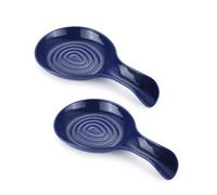 xiaopang Étagères de rangement en PP, 2 pièces, grande cuillère, repose-cuisson coloré(Dark Blue)