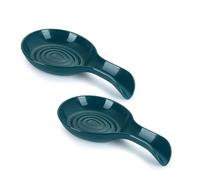 xiaopang Étagères de rangement en PP, 2 pièces, grande cuillère, repose-cuisson coloré(Dark Green)