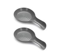 xiaopang Étagères de rangement en PP, 2 pièces, grande cuillère, repose-cuisson coloré(Grey)