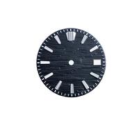 xiaopang Pièces de Montre for NH35, 28.5mm, 1 pièce, Plus BGW9 Lume Mod NH34(Black Date,Silver Index)
