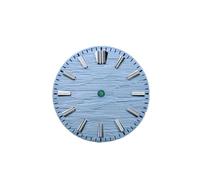 xiaopang Pièces de Montre for NH35, 28.5mm, 1 pièce, Plus BGW9 Lume Mod NH34(Ice Blue no Date,Silver Index)