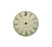 xiaopang Pièces de Montre for NH35, 28.5mm, 1 pièce, Plus BGW9 Lume Mod NH34(Lemon Date,Silver Index)