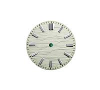 xiaopang Pièces de Montre for NH35, 28.5mm, 1 pièce, Plus BGW9 Lume Mod NH34(Lemon no Date,Gold Index)