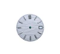 xiaopang Pièces de Montre for NH35, 28.5mm, 1 pièce, Plus BGW9 Lume Mod NH34(White Date,Silver Index)