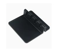 xiaopang Supports de repos de cuillère de cuisine, séchage de vaisselle, fourchette spatule étagère organisateur tampon de rangement 1 pièces(Black)