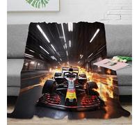 XiaopangXY Bulls Racing Couverture pour Les Quatre Saisons - 50x60inch(127x152cm) - Unisexe - Épaisse Et Super Douce - Motif Formulaone Blanket - Cadeau pour Garçon Fille Adulte