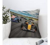 XiaopangXY Formulaone Housse De Coussin Canape Decoration, Salon Super Racing Car Cadeau Housse Coussin pour Canapé 45x45cm Chambre Deco Exterieur Decoratif