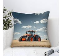 XiaopangXY FT Tracteur Housses De Coussin 40x40cm, Housse De Coussin Johndeer Taie Oreiller en Polyester Lin pour Salon Patio Jardin Canapé Coussin Decoration