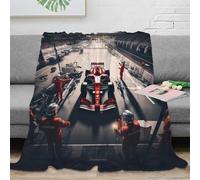 XiaopangXY Perform A Pit Stop Couverture Polaire Flanelle 80x90inch(200x230cm) Formulaone Couverture De Canapé, Plaid Polaire Super Douce Et Duveteux, Plaid pour Canapé, Chaude Et, Confortable
