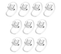 XIAOQENAN 10 Pack Élégant Verrouillage des Boucles d'oreille Backs Supporte Les Accessoires De Bijoux d'oreille Bouchons Remplacement Remplacement des Bijoux Accessoires