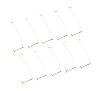 XIAOQENAN 10pcs Connecteur De Bilan De Pêche Tube Glow 15/20/30/40 Cm Manchons À Lame Unique Balance Crochet Divider Glow in Dark Hook Divider