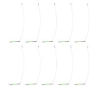 XIAOQENAN 10pcs Connecteur De Bilan De Pêche Tube Glow 15/20/30/40 Cm Manchons À Lame Unique Balance Crochet Divider Glow in Dark Hook Divider