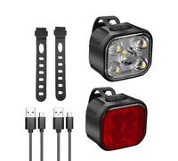 XIAOQENAN 1set Bicycles Phares Faillite Les Améliorations Rechargeables du Vélo Intelligent pour Le Vélo De De Montagne Et La Ville