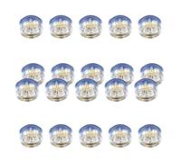 XIAOQENAN 20 Pièces Transparents Silicone Oreille De Sécurité Backs Allergie Frees Ferts Over Grouds pour Les Mariages Et Les Supports De Boucle d'oreilles Élégants À Usage Quotidien