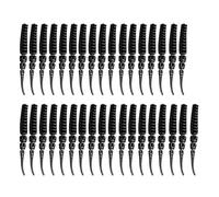 XIAOQENAN 35 Pcs Rotation des Leurres De Pêche À La Queue Les Leurres Doux Améliorent La Flexibilité des Basses Troux Attrapant Le Sel Améliore Les Appâts De Pêche