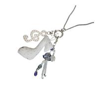 XIAOQENAN Accessoire multifonction avec motif à pois et note de musique et étoile pour décoration de sac, porte-clés pour femme, D, taille unique