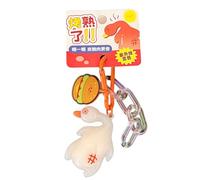 XIAOQENAN Accessoires De Porte-clés Esthétique Couleur Changer Canard Rôti/Poulet Porte- Charmes La Voiture Anneaux Accessoires Pour Femmes Charmes Sacs À Main Les Sacs À Main