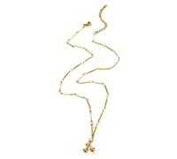 XIAOQENAN Adorable collier à breloques en acier inoxydable, chaîne réglable, design léger, bijou tendance, cadeau d'anniversaire, taille unique, Comme décrit, Comme décrit.