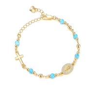 XIAOQENAN Alliage avec cœur doré et croix en obsidienne symbolisant la protection et la foi pour une utilisation longue durée, taille unique, Comme décrit