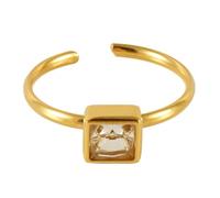 XIAOQENAN Bagues de fiançailles vintage carrée/cœur/fleur réglables en zircon géométrique pour les doigts Accessoire de fête et tenue décontractée, Green, Comme décrit, Comme décrit.