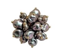 XIAOQENAN Bagues vintage françaises réglables avec perles d'imitation pyrotechnie scintillantes, taille unique, Comme décrit, Comme décrit.