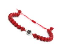 XIAOQENAN Bracelet en pierre Mattes qui vous en 100 langues Idéal pour la Saint-Valentin ou les anniversaires Cadeaux Romance, One Size, Comme décrit ci-dessus