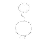 XIAOQENAN Chaîne de corps pour soutien-gorge, collier harnais en alliage, accessoires de plage pour femme, fille, bijoux pour femme en argent