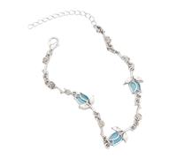 XIAOQENAN Chaîne de poignet tendance avec fleurs scintillantes et cristaux - À porter au quotidien, taille unique, Comme décrit