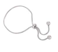 XIAOQENAN Chaîne réglable en cuivre non sensible avec fermeture à glissière en perles - Fermeture à glissière flexible, taille unique, Comme décrit