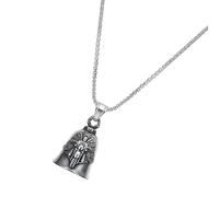 XIAOQENAN Collier avec pendentif clochettes de moto vintage pour motards Accessoire tendance en acier inoxydable Accessoires de fête Collier, taille unique, Comme décrit, Comme décrit.
