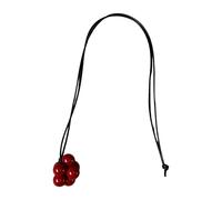 XIAOQENAN Collier avec pendentif contemporain superposé - Chaîne noire fine - Accessoire coréen - Bijou esthétique pour tenues de rue - Collier inspiré des blogueurs tendance, taille unique, Comme
