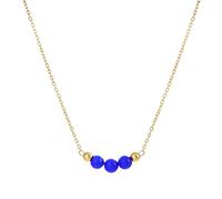 XIAOQENAN Collier avec pendentif en pierre dorée de 8 mm - Convient pour une déclaration de mode unique et décontractée, taille unique, Comme décrit, Comme décrit.