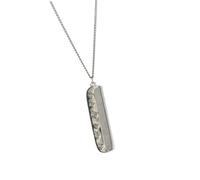 XIAOQENAN Collier avec pendentif peigne en acier robuste pratique pour un style facile et ajoute de l'élégance à votre coiffure pour toutes les occasions. Collier tendance et personnalisé, taille