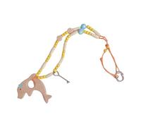 XIAOQENAN Collier rétro avec pendentif en forme de dauphin - Léger - Fabriqué à la main - Chaîne clavicule - Bijoux pour les fêtes de plage - Collier hawaïen en coquillages