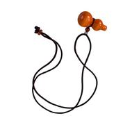 XIAOQENAN Collier tendance avec pendentif en forme de gourde en bois - Longue chaîne réglable - Convient pour un pull assorti, light color rope, Comme décrit, Comme décrit.