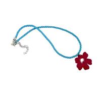 XIAOQENAN Collier unique fait à la main avec motifs floraux en acrylique robuste - Accessoire portable pour les personnes qui aiment l'art - Utilisation quotidienne - Collier tendance pour femme