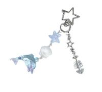 XIAOQENAN Coquillons Légers Clés De Dauphin Adorables Dauphin Et Téléphone Shell Accrochage Accessoire Pour Les Collectionneurs Et Offrant Un Artisanat Exquis